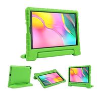 SIMPLEWAY Kids Case for Samsung Galaxy Tab A 10.1 Inch 2019 Release (SM-T510/T515), Shockproof Lightweight Soft EVA Handle Stand Holder Tablet Case, Green