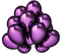SimpleWild Premium 12-Inch Metallic Purple Balloons, Pack of 30 | Shiny Thick Baloons Chrome Finish for Birthday Party Decoration, Baby Showers, Gender Reveal | Helium and Air Compatible Ballons