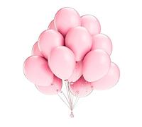 SimpleWild Premium 12-Inch Pastel Pink Balloons - Large & Durable, Helium-Quality Latex for Birthday Decoration, Balloon Arch Kit, Baby Showers, Weddings, and Celebrations - Pack of 30