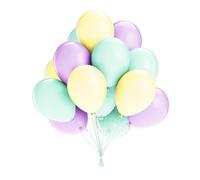SimpleWild Premium 12-Inch Pastel Purple, Mint Green & Pastel Yellow Balloons Mix - Large & Durable, Helium-Quality Latex Baloon for Birthday Decoration, Balloon Arch Kit Celebrations - Pack of 100