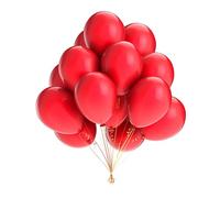SimpleWild Premium 12-Inch Red Balloons - Large & Durable, Helium-Quality Latex for Birthday Decoration, Balloon Arch Kit, Baby Showers, Weddings, and Celebrations - Pack of 30