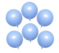 SimpleWild Premium 18-Inch Pastel Blue Balloons - Large & Durable, Helium-Quality Latex, Light Blue Balloons for Birthday Parties, Baby Showers, Gender Reveal, Weddings, and Celebrations - Pack of 8