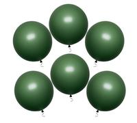 SimpleWild Premium 18-Inch Sage Green Balloons - Large & Durable, Helium-Quality Latex, Sand Dark Green for Birthday Parties, Baby Showers, Weddings, Gender Reveal and Celebrations - Pack of 8