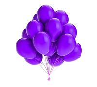 SimpleWild Premium 5-Inch Purple Balloons - Small, Strong & Durable, Quality Latex for Birthday Decoration, Balloon Arch Kit, Baby Showers, Weddings, Gender Reveal - Pack of 50