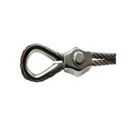 Simplex 2mm Steel Wire Grip Grips Clamp Clips Rope Cable (4)