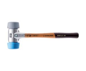 Simplex 3113.051 Soft Hammer 50:40 TPE Soft/TPE Mid with Aluminium Housing and High-Quality Wooden Handle Diameter 50 mm