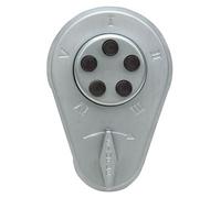 Simplex - 91926D Kaba 900 Series Metal Mechanical Pushbutton Auxiliary Lock with Thumbturn, Fits 44mm to 54mm Thick Door, 16mm Deadlocking Spring Latch, Flat Front, Satin Chrome Finish