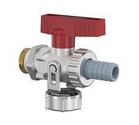 Simplex KFE Ball Valve Drain Valve 1/2 Inch D m.SLV Multi-Layer Sanitary Fitting Axial Positioning with Lock Nut F10638