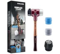 Simplex Plusbox Starter Kit, Simplex Soft Hammer D60, Rubber Composition with Base/Superplastic as Well as a TPE Soft and TPE Mid Impact Insert Plus Bottle Opener | 3027s026