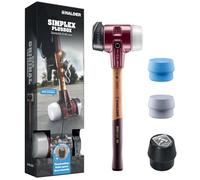 Simplex Plusbox Starter Kit, Simplex Soft Hammer D80, Rubber Composition with Base/Superplastic as Well as a TPE Soft and TPE Mid Impact Insert Plus Bottle Opener | 3027s025