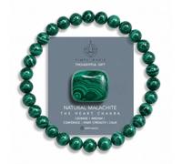 SIMPLÍ BASIC ORĀ Natural Malachite Green Healing Gemstone Bracelet 6mm Bead| Womens & Mens | Success | Positive Energy | Wisdom | Inc Gift Box
