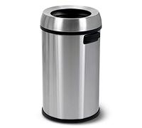 Simpli-Magic 65 Liter Open Top Trash Can, Commercial Grade, Stainless Steel
