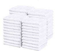 Simpli-Magic 79118 Soft Plush Cotton Terry Towels 14”x17”, 60 Pack, White