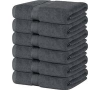 Simpli-Magic Bath Towels Ideal for Pool, Spa, and Gym Lightweight and Highly Absorbent Quick Drying Towels, Gray, 24 in x 46 in