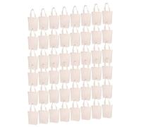 Simpli-Magic Canvas Tote Bags, Cotton, Standard, Pack of 50
