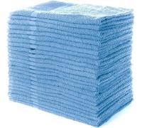 Simpli-Magic Cotton Hand Towels, 16 x 27 Inches, Pack of 12, Blue