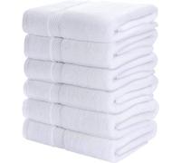 Simpli-Magic Cotton Set, Towels, 24x46, White, 6 Count