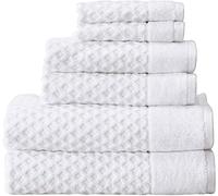Simpli-Magic Diamond Bath Towels 6 Piece Set (Gray)