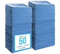 Simpli-Magic Premium Shop Towels 14”x12”, Commercial Grade Blue, 50 Pack