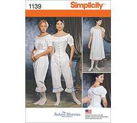 Simplicity 1139Women's Civil War Undergarments, Paper, White, RR (14-16-18-20)