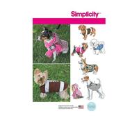 Simplicity 1239 Size A Dog Coats in 3 Sizes Sewing Pattern, Multi-Colour US1239A,A (S-M-L)