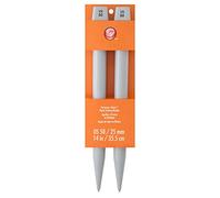 Simplicity 14-inch Size 50 Jumbo Plastic Knitting Needles, Grey