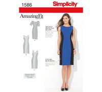 SIMPLICITY 1586 DRESSES MISSES & WOMEN'S Sewing Pattern Sizes 10-18 & 20W-28W