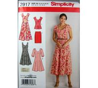 Simplicity 2917Women's & Plus Size Dresses, Paper, Multicoloured, AA (10 12 14 16 18)