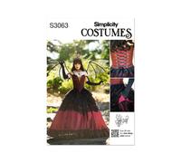 Simplicity Sewing Pattern SS3063R5 Misses' Corset and Skirt Costume by Raine Emery Sizes 14-22
