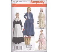 Simplicity 3725Child & Girl Costumes, Paper, White, K5 (7,8,10,12,14)