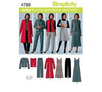 Simplicity Easy to Sew Wardrobe Elements Sewing Pattern, 4789