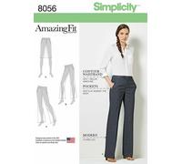 SIMPLICITY 8056 LADIES TROUSERS & SHORTS Sewing Pattern Sizes 10-18 & 20W-28W