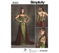 SIMPLICITY 8363 MISSES FANTASY RANGER COSTUME Sewing Pattern Size 6-14 & 14-22