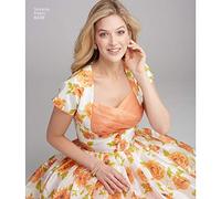 Simplicity 8439Pattern 8439 Women's Dress with Bodice Variations, Paper, White, AA (10-12-14-16-18)