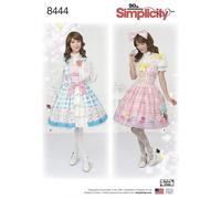 SIMPLICITY 8444 MISSES LOLITA COSTUME Sewing Pattern Size 4-12 & 12-20 AVERAGE