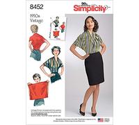 Simplicity 8452Pattern 8452 Women’s Vintage Knit Blouse