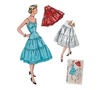 Simplicity 8456Pattern 8456 Women’s Vintage Petticoat and Slip, Paper, White, D5 (4-6-8-10-12)
