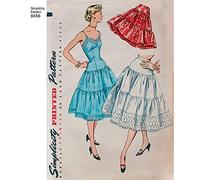 Simplicity 8456Pattern Women’s Vintage Petticoat and Slip, Paper, White, R5 (14-16-18-20-22), US8456R5