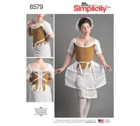Simplicity 8579Simplicity Pattern 8579 Women’s' 18th Century Costume, Paper, White, D5 (4-6-8-10-12)