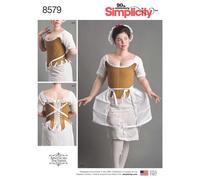 Simplicity 8579Simplicity Pattern 8579 Women’s' 18th Century Costume, Paper, White, D5 (4-6-8-10-12)
