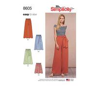 Simplicity 8605Pattern 8605 Women’s Pull on Skirt and Pants