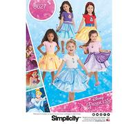 Simplicity 8627Pattern 8627 Child's Disney Character Skirts, Paper, White, A (3-4-5-6-7-8)