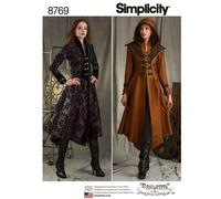 Simplicity SimplicityPattern 8769 Misses' Costume Coats, Paper, White, ONE Size