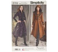 Simplicity 8769 Pattern Misses' Costume Coats,White