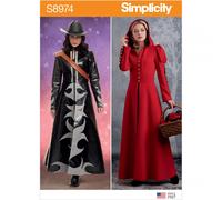 SIMPLICITY 8974 MISSES COSTUME COATS COSPLAY Sewing Pattern Sizes 6-14 & 14-22
