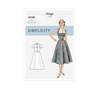SIMPLICITY 9105 MISSES DRESSES VINTAGE 1950's Sizes 6-14 & 16-24 Skill: AVERAGE