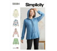 SIMPLICITY 9384 MISSES SWEATSHIRTS Sewing Pattern Sizes 6-14 & 16-24