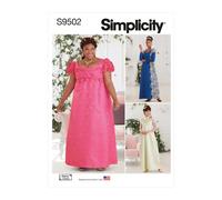 SIMPLICITY 9502 MISSES WOMEN'S DRESSES Sewing Pattern Sizes 10-18 & 20W-28W