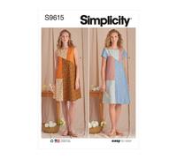 Simplicity SS9615A Misses Dress A (XS-S-M-L-XL)