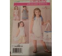 Simplicity A 3-4-5-6-7-8 Sewing Pattern 2391 Childs Vintage Pillow Case Fashion